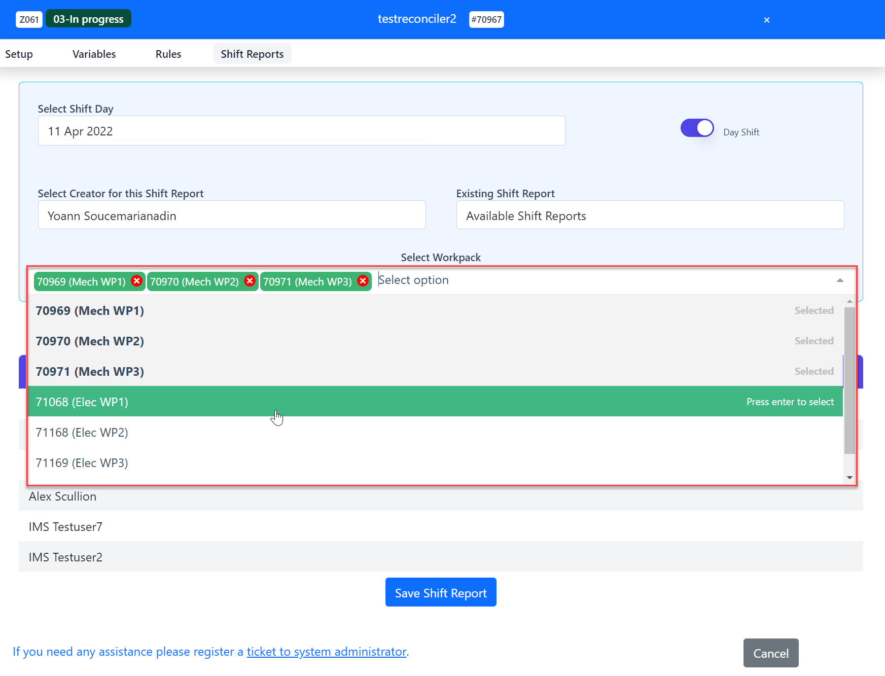 Project Shift Report Step 2