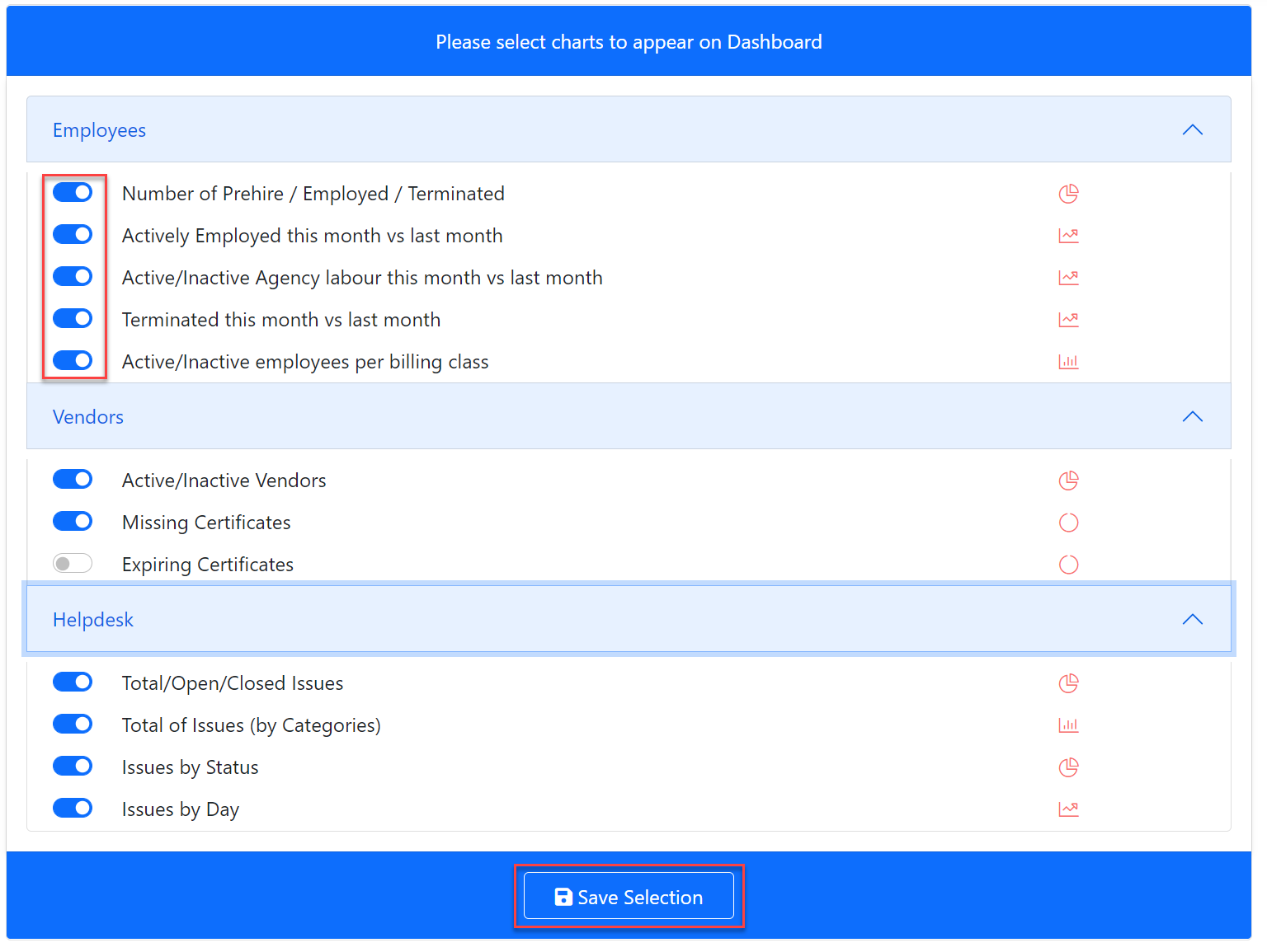 Configure Dashboard