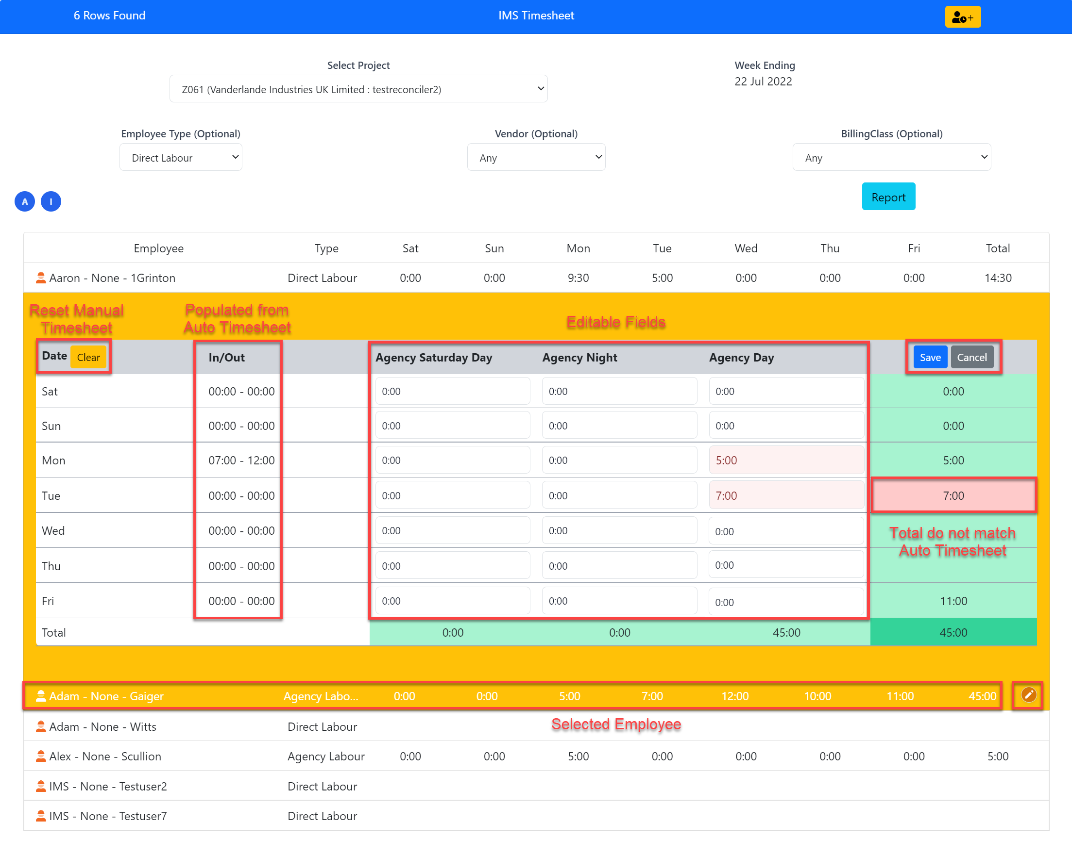 Manual Timesheet